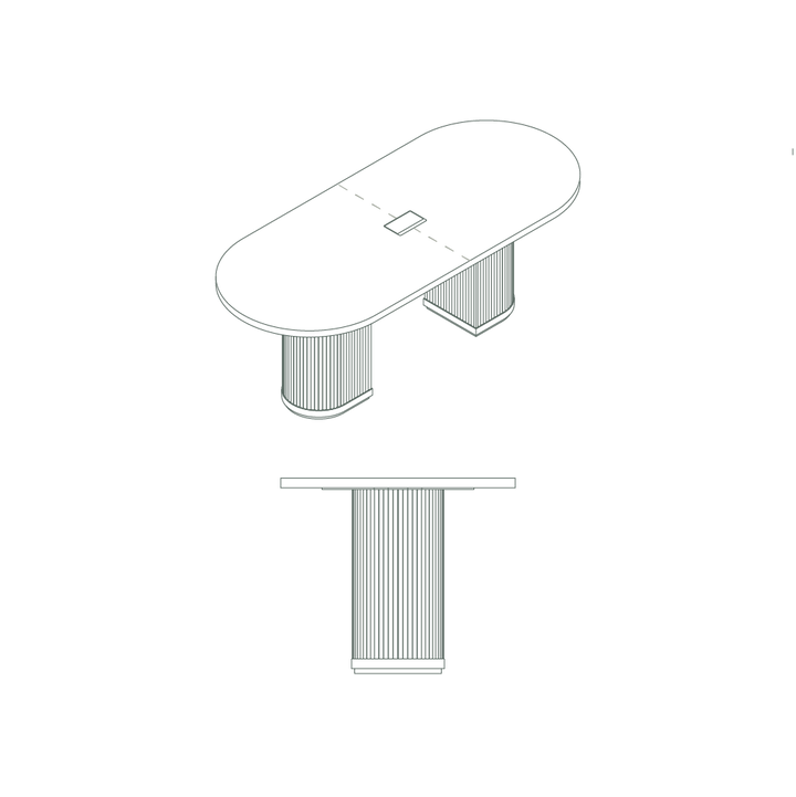 radius table drawing